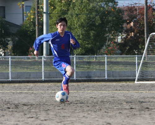 サッカー対抗試合にて