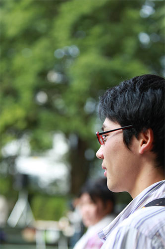 野外コンサートにて